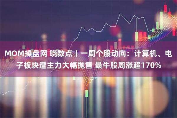MOM操盘网 晓数点丨一周个股动向：计算机、电子板块遭主力大幅抛售 最牛股周涨超170%