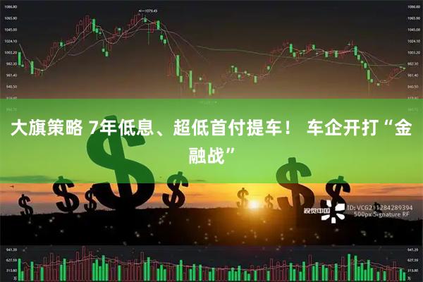 大旗策略 7年低息、超低首付提车！ 车企开打“金融战”